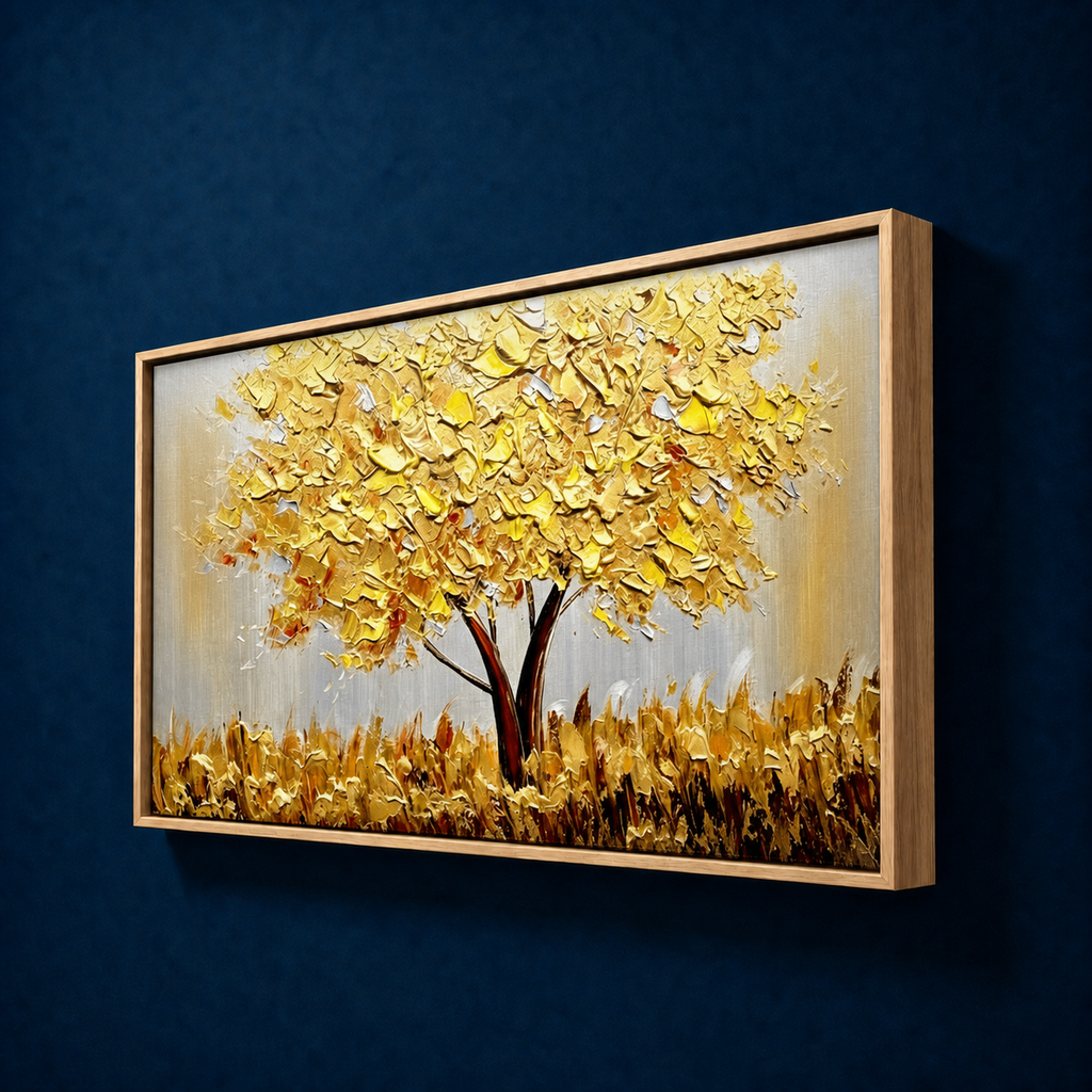 AVIORART Yellow Fortune Wall Art Canvas