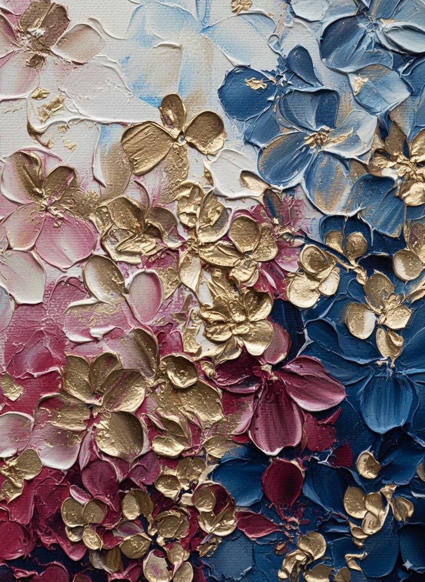 AVIORART Champagne Blossoms Wall Art Canvas
