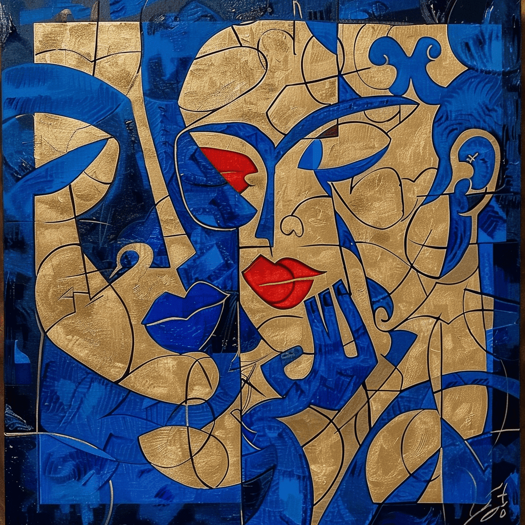 AVIORART Sapphire Intrigue Wall Art Canvas